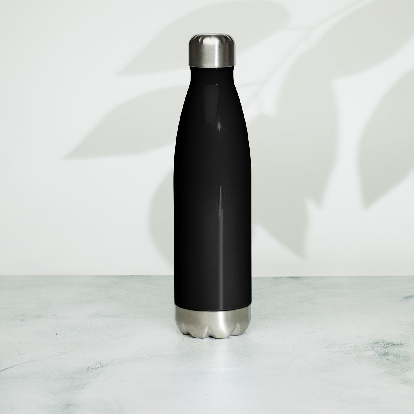 Drinkware- Stainless Steel Water Bottle- BLK