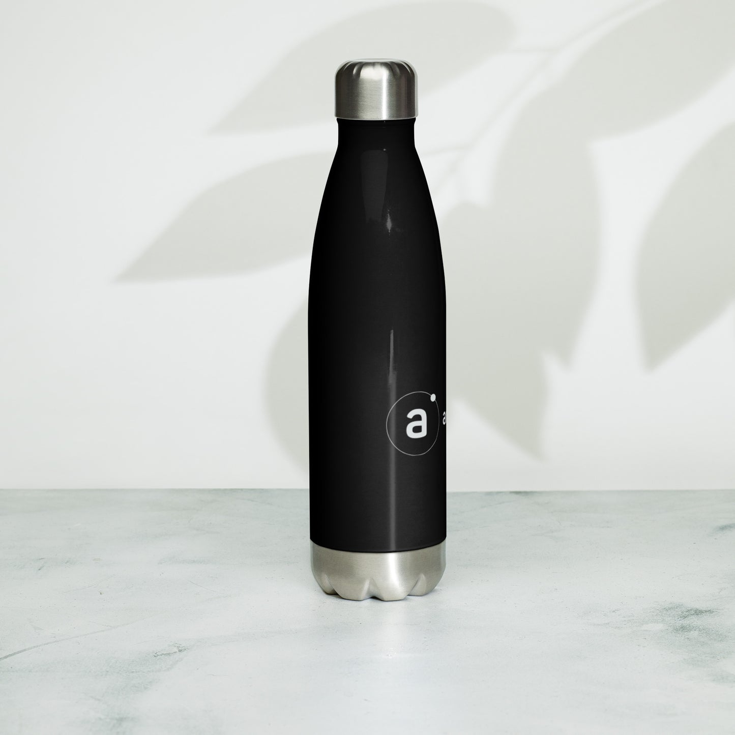 Drinkware- Stainless Steel Water Bottle- BLK