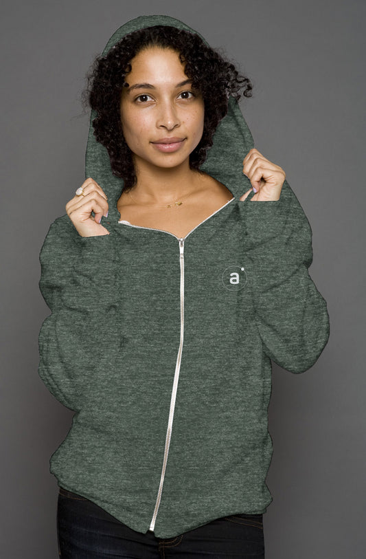 Unisex zip hoody