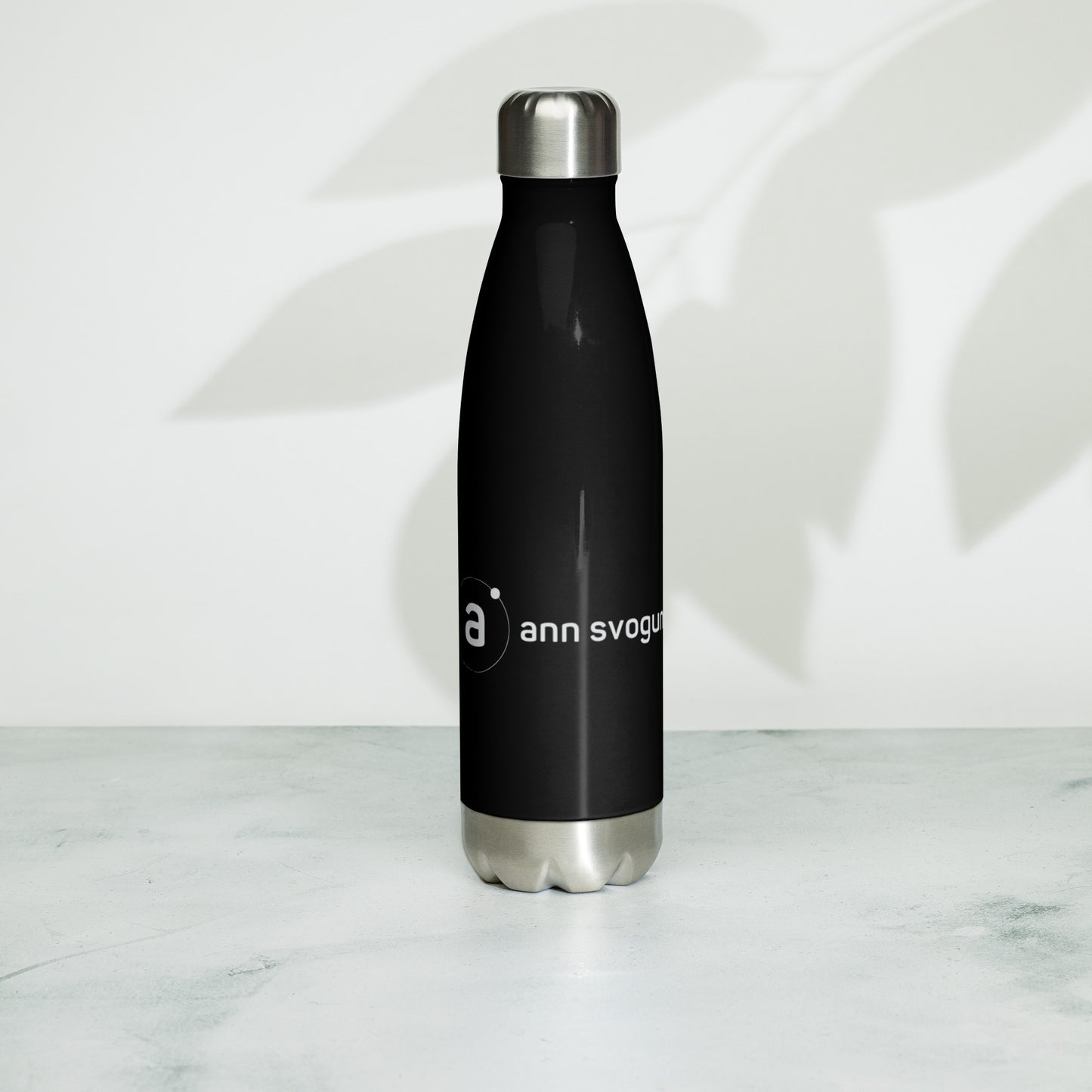 Drinkware- Stainless Steel Water Bottle- BLK