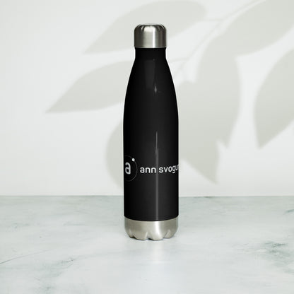 Drinkware- Stainless Steel Water Bottle- BLK