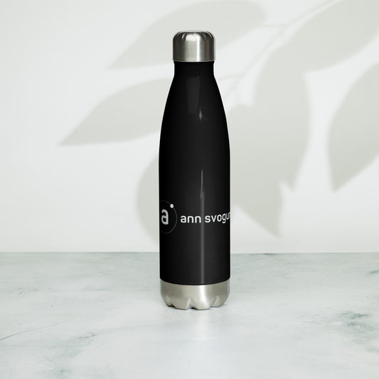 Drinkware- Stainless Steel Water Bottle- BLK