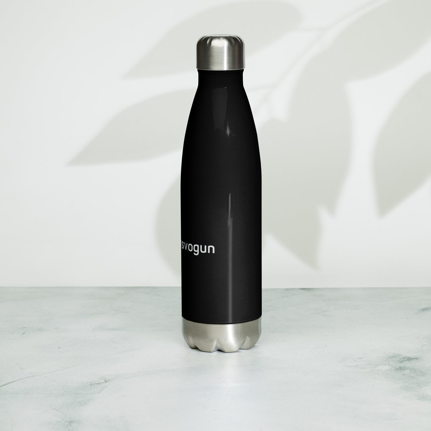 Drinkware- Stainless Steel Water Bottle- BLK